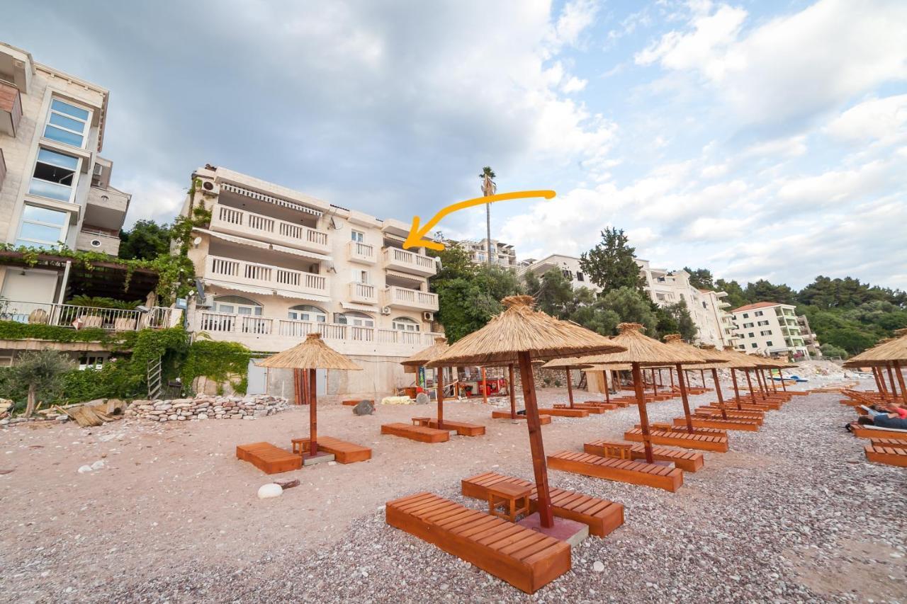 Beachfront First Line View Sveti Stefan Eksteriør billede