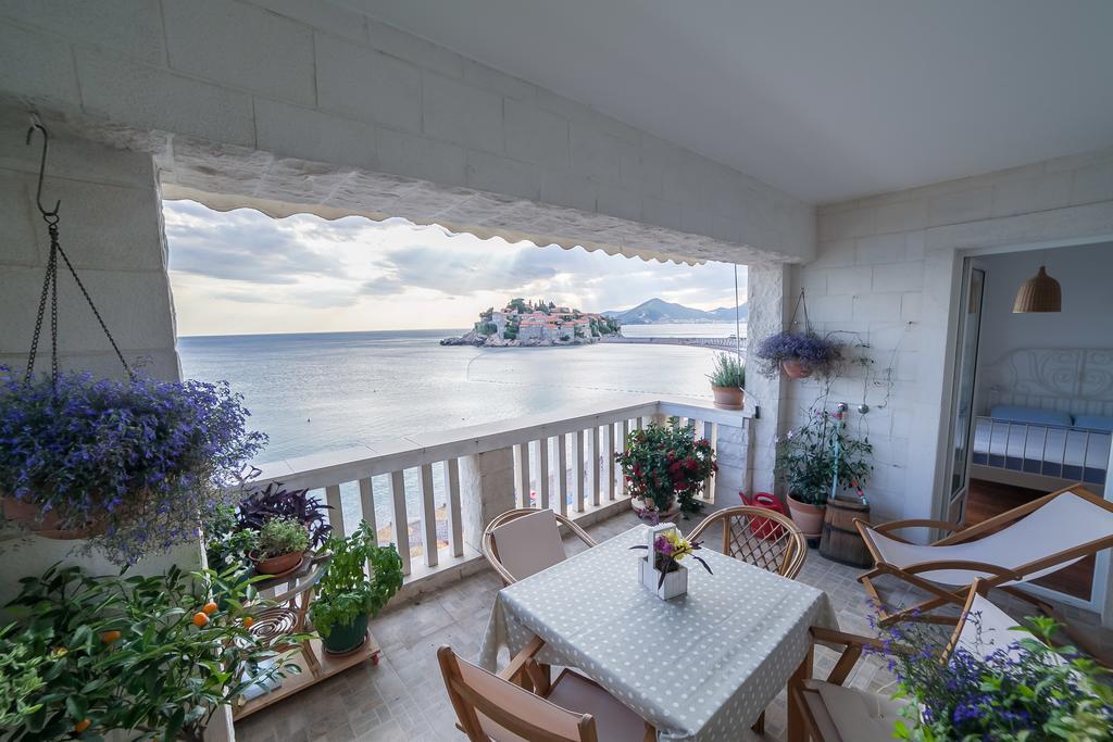 Beachfront First Line View Sveti Stefan Eksteriør billede